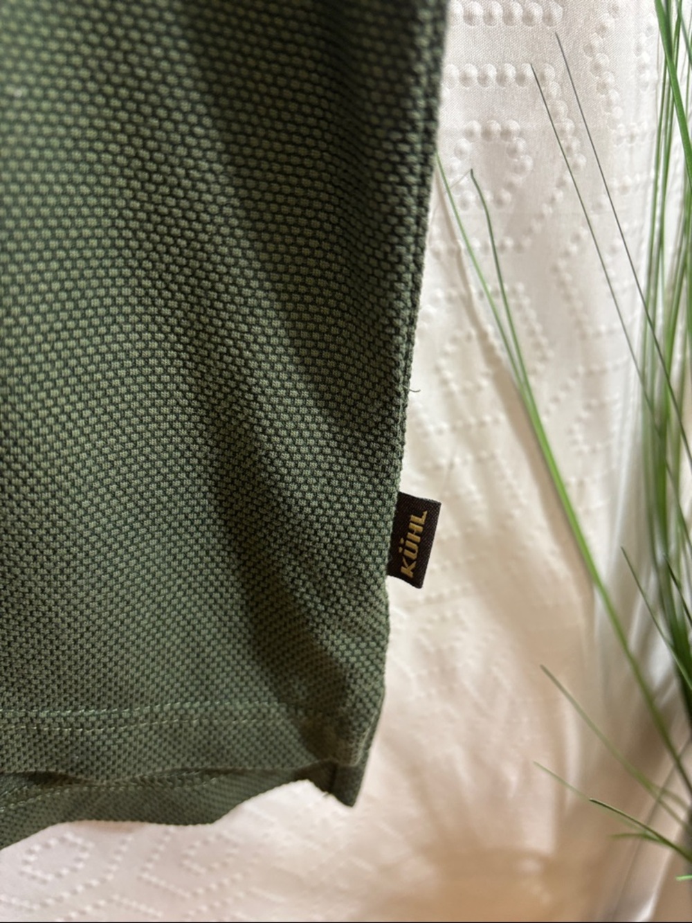 Kuhl Olive Green Icelandr Short Sleeve Polo Shirt - Picture 4 of 6